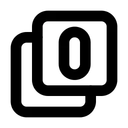 Box Multiple 0 Line Icon