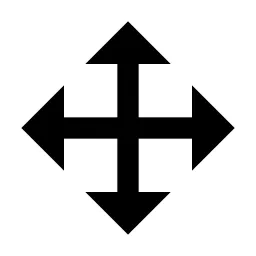 Drag Move 2 Fill Icon