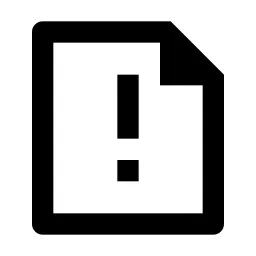 File Warning Line Icon