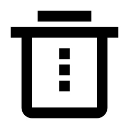 Delete Bin 3 Line Icon