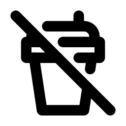 Cup Off Line Icon