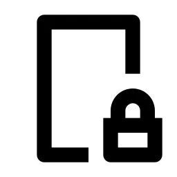Phone Lock Line Icon