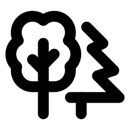 Trees Line Icon