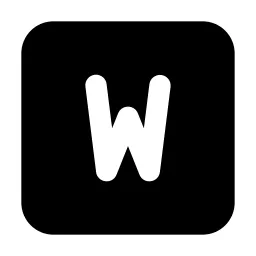 Square Letter W Icon
