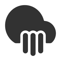 Cloud Rain Fill Icon