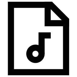 Music Note File Icon