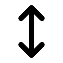 Arrows Vertical Line Icon