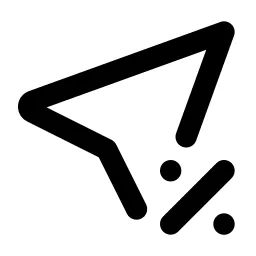 Location Discount Line Icon