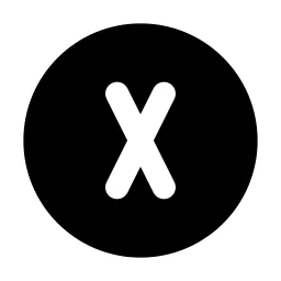 Circle Letter X Icon