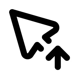 Pointer Up Line Icon