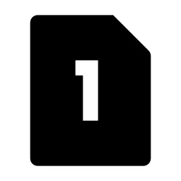 Dual Sim 1 Fill Icon