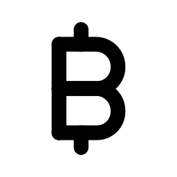 Currency Baht Line Icon