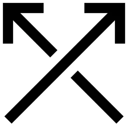 Crossover Arrows Icon