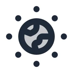 Earth Gravitation Duotone Icon