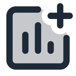 Analytics Plus Duotone Icon