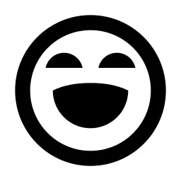 Emotion Laugh Line Icon