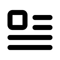 Float Left Line Icon