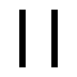 Pause Large Line Icon