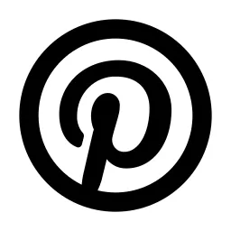 Pinterest Line Icon