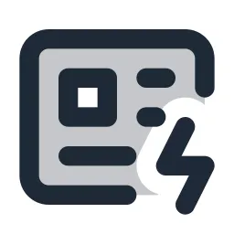 Article Flash Duotone Icon