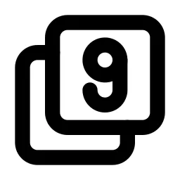 Box Multiple 9 Line Icon