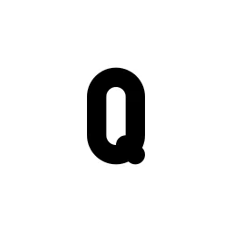 Letter Q Small Line Icon
