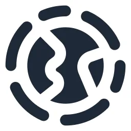 Earth Sphere Solid Icon