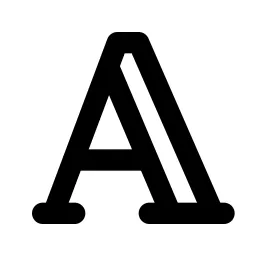 Typography Line Icon