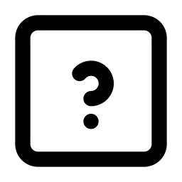 Help Square Line Icon