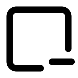 Square Minus Line Icon