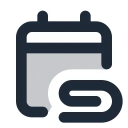 Calendar Attachment Duotone Icon