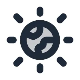 Earth Shine Duotone Icon