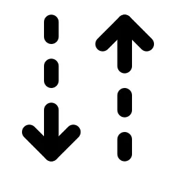 Arrows Transfer Up Down Line Icon