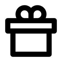 Gift 2 Line Icon