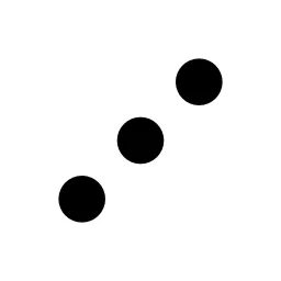 Dots Diagonal Line Icon