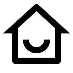 Home Smile Line Icon