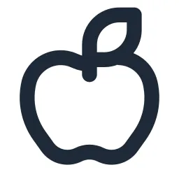 Apple 2 Line Icon