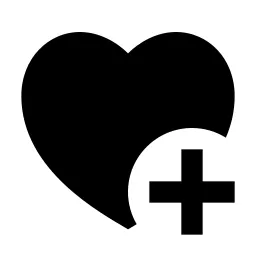 Heart Add 2 Fill Icon