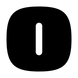 Square Rounded Letter I Icon