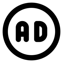 Ad Circle Line Icon