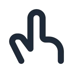 Hand Pointer Line Icon