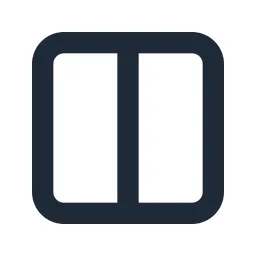 Layout Columns Line Icon