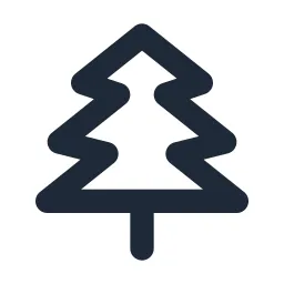 Christmas Tree Line Icon