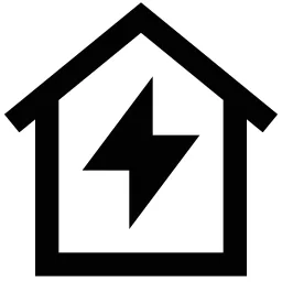 Electricity Home Icon