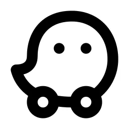 Brand Waze Line Icon