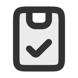 Clipboard Check Duotone Icon