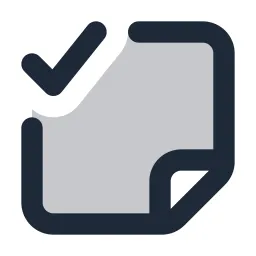 Note Check Duotone Icon