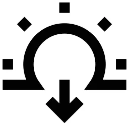 Sunset Arrow Down Icon