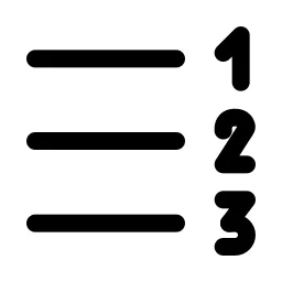 Numbered List Right Icon