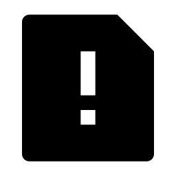 File Warning Fill Icon